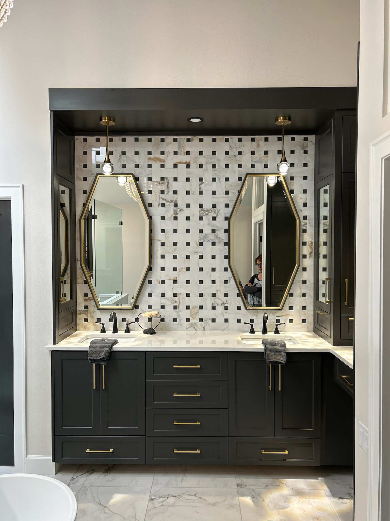 Country Club Patio bathroom and millwork after renovation