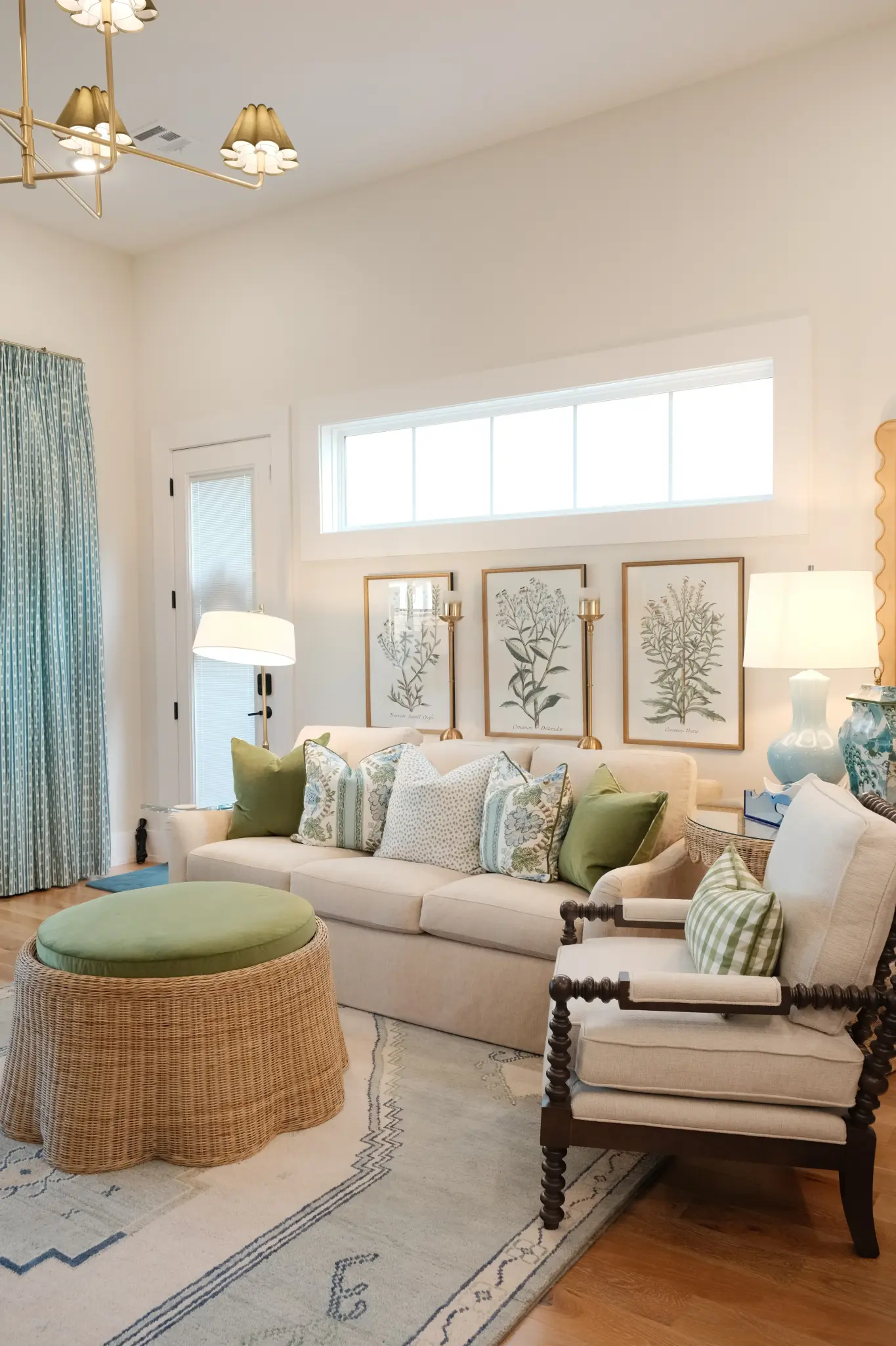 A room where layered textures create visual depth